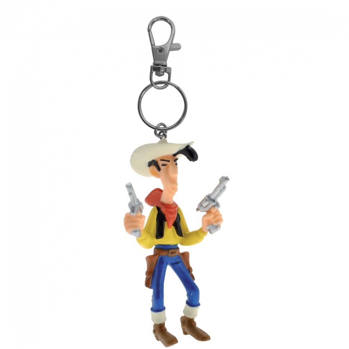 Plastoy Spiel, Lucky Luke mit 2 Pistolen - Schlüsselanhänger