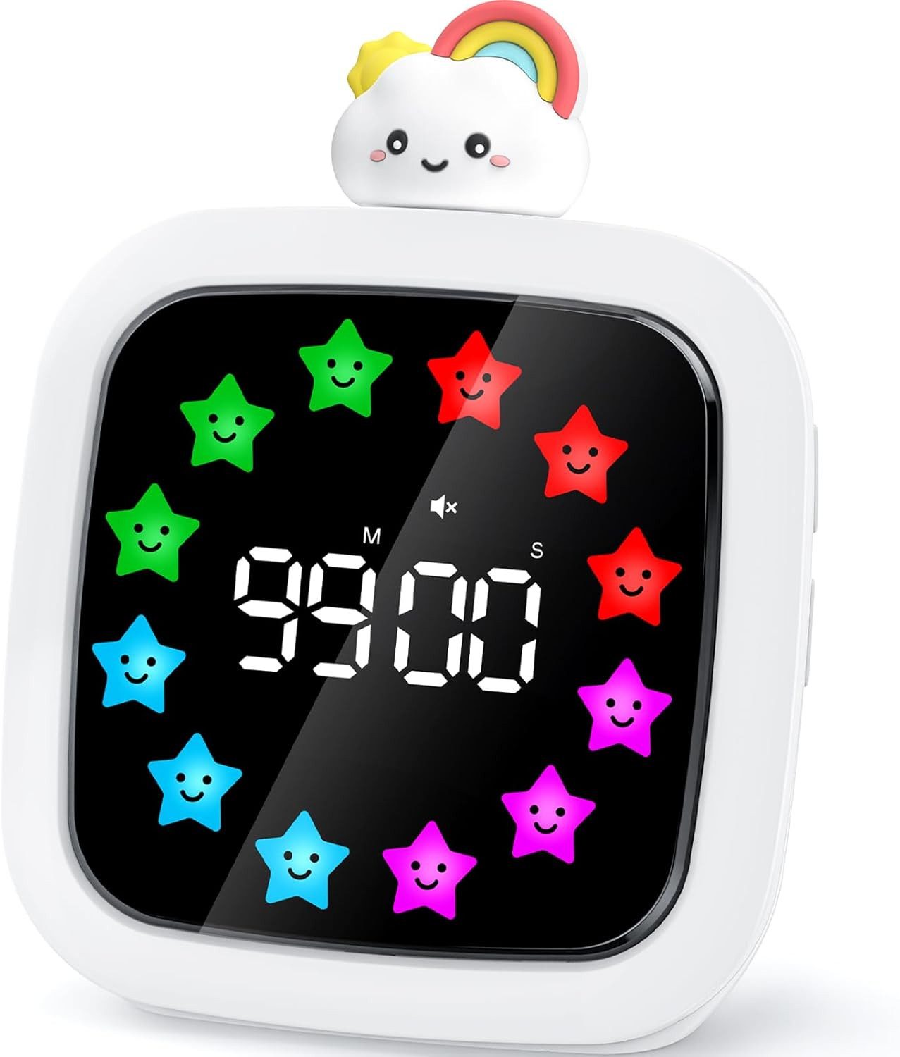FELIXLEO Intervall-Timer Yunbaoit Visueller Timer Wiederaufladbar 99 Minuten Countdown