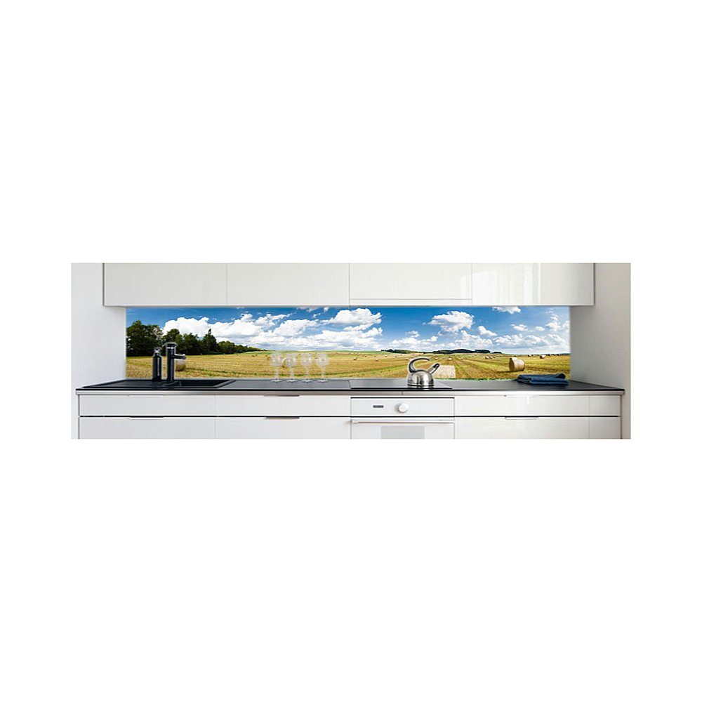 selbstklebend Premium 0,4 Feld Hart-PVC DRUCK-EXPERT mm Küchenrückwand Küchenrückwand