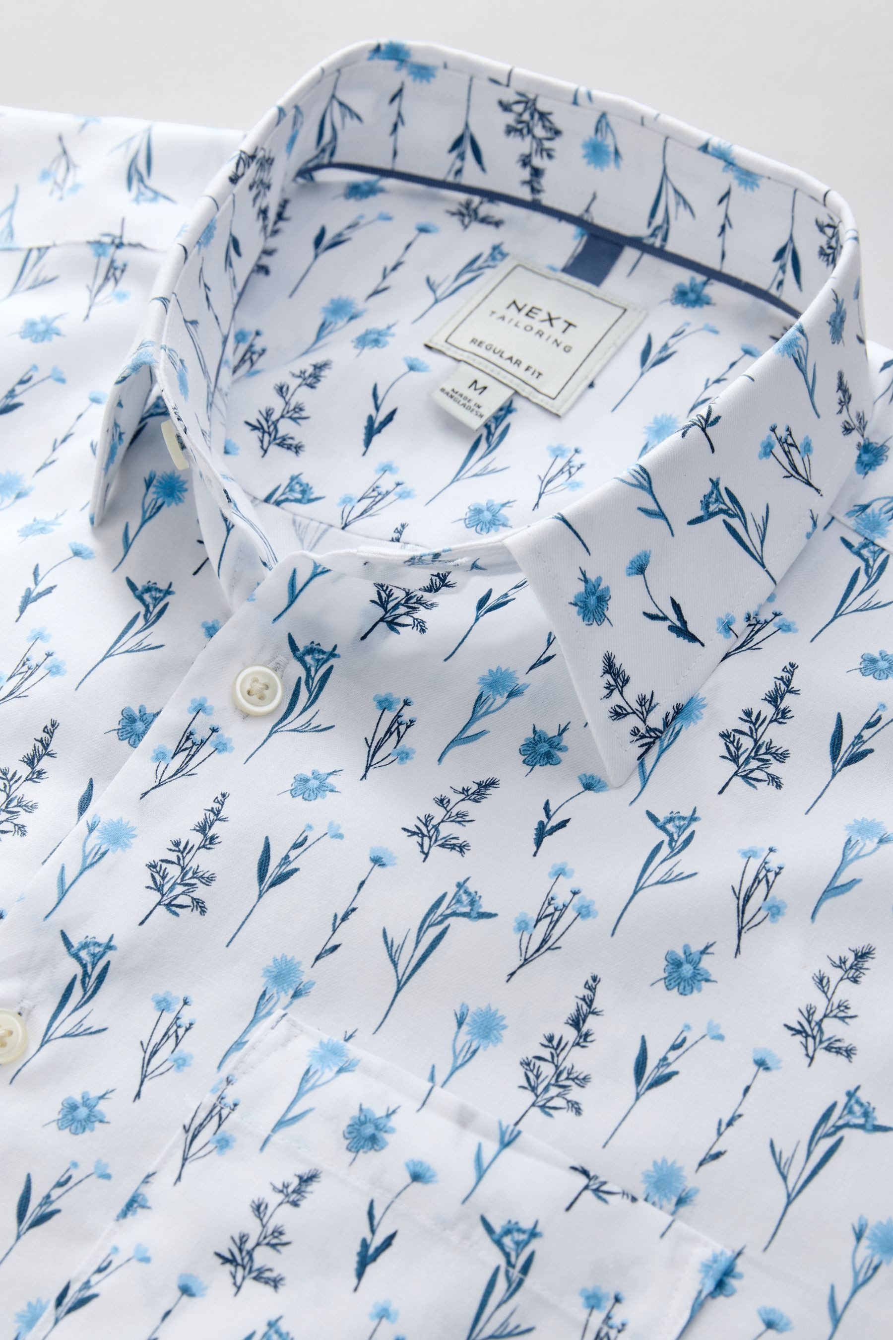 Next Langarmhemd Regular Fit Langarmhemd mit Print (1-tlg)