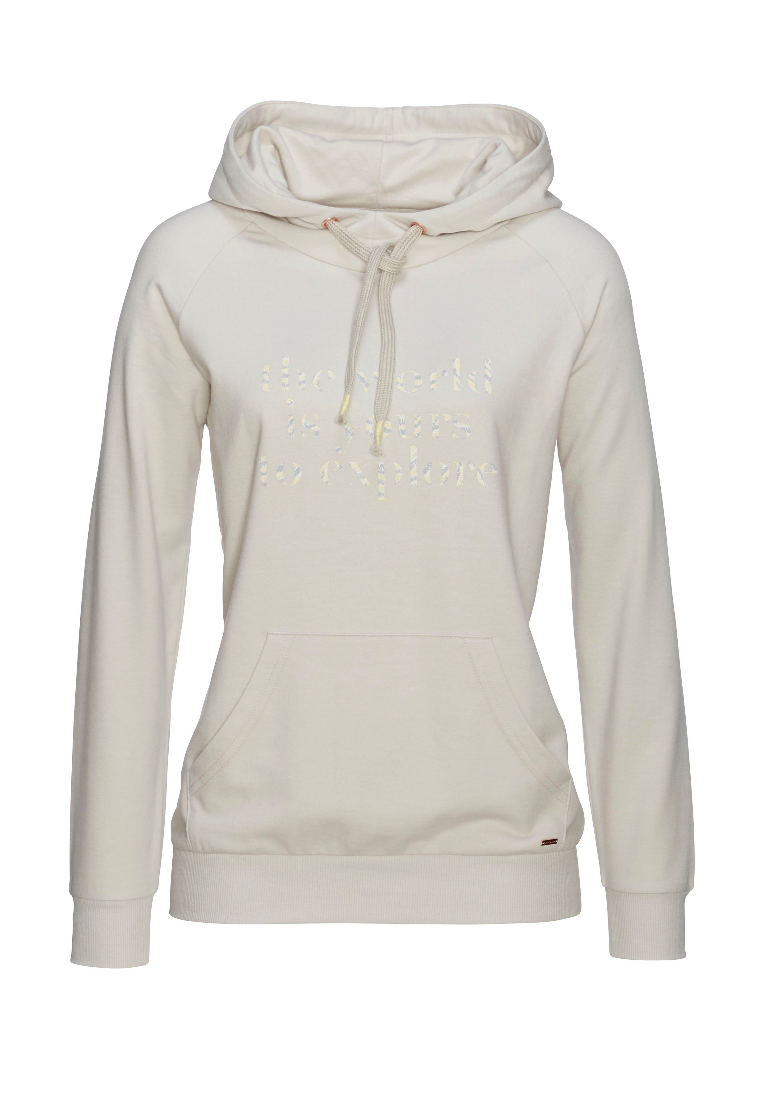 LASCANA Hoodie mit Statement Druck, Loungewear
