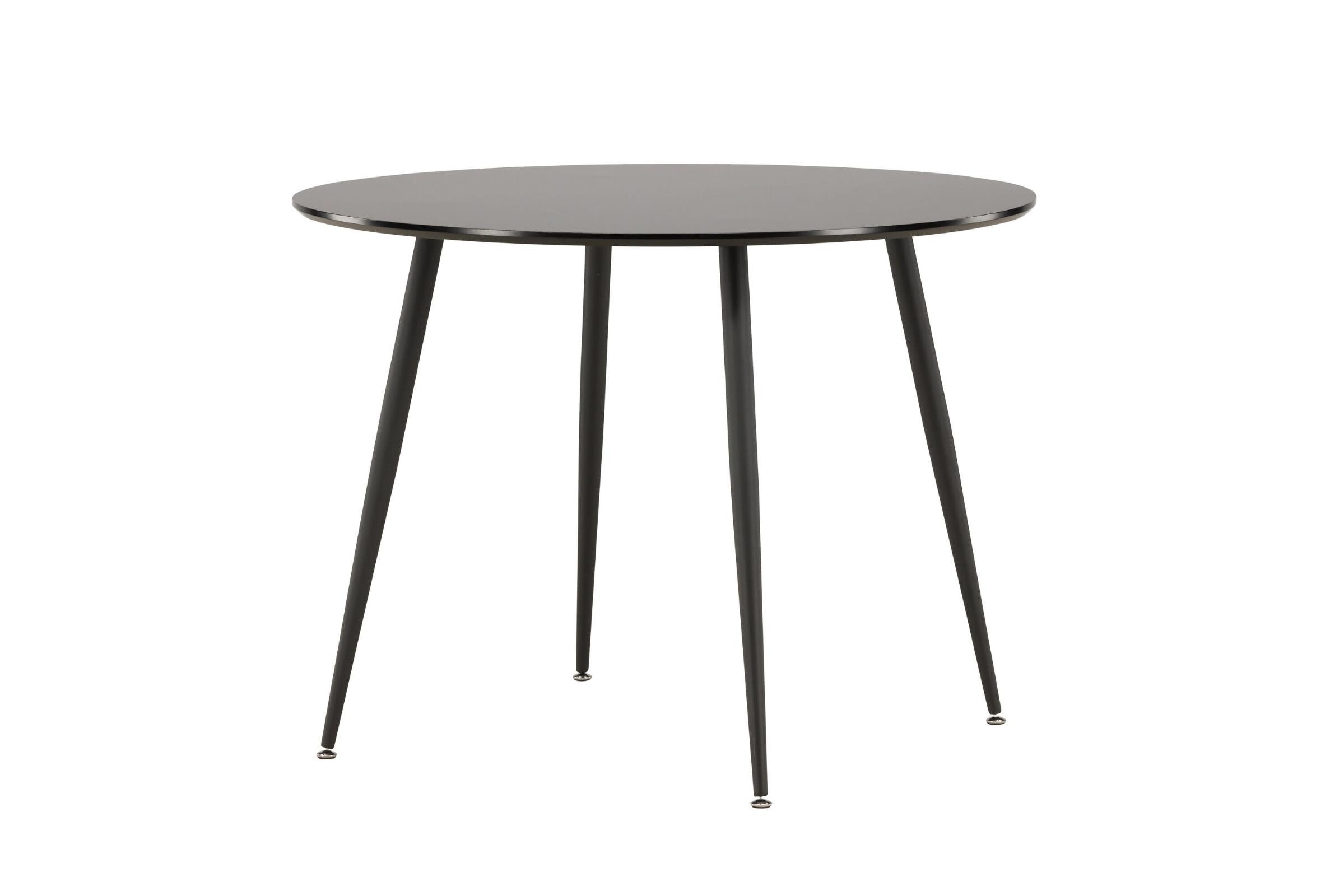 Venture Home Esstisch Plaza Esstisch Ø100 cm schwarz. (1-St)