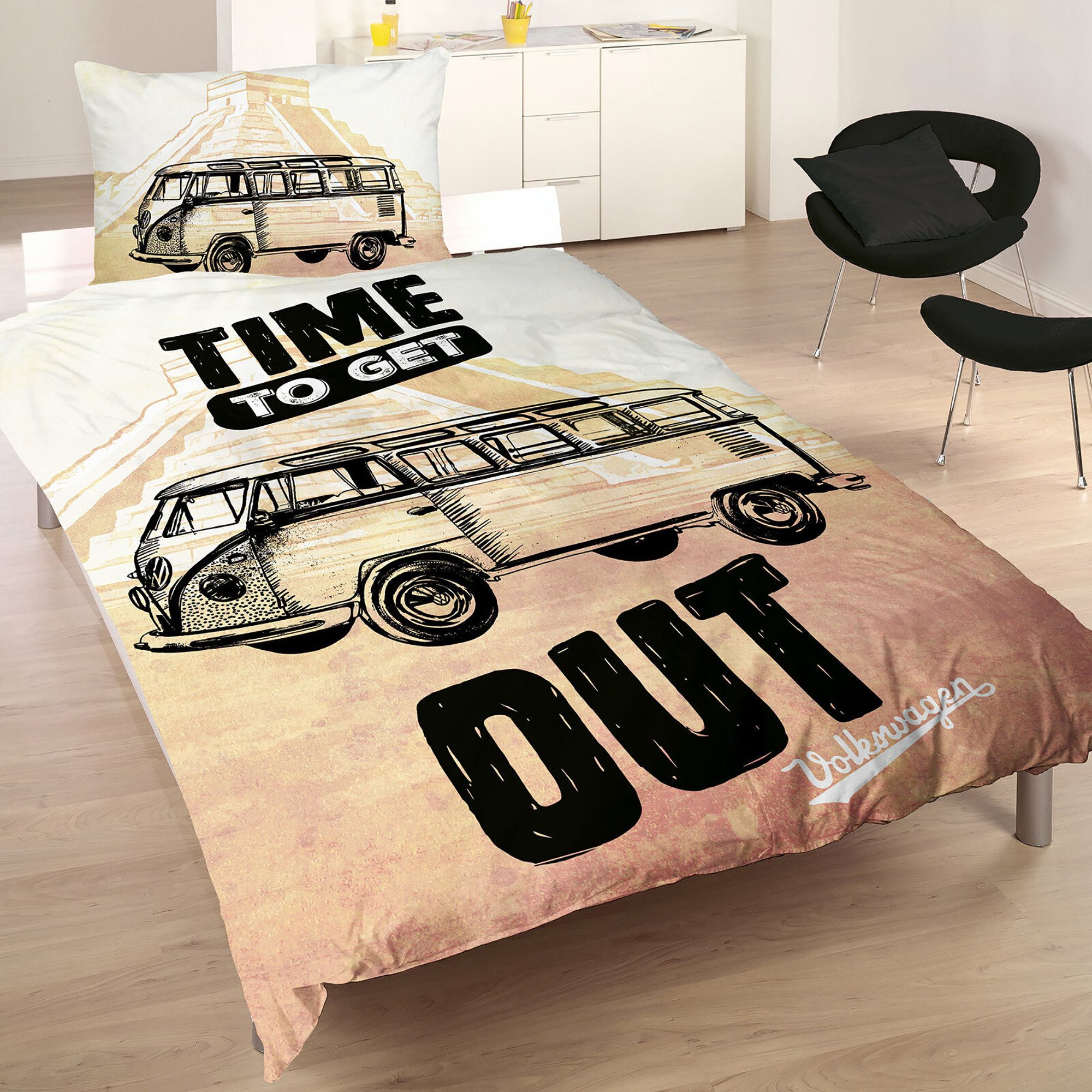 BERONAGE Wendebettwäsche VW Volkswagen Bulli Time günstig online kaufen