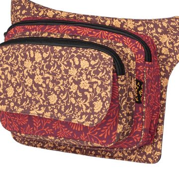 KUNST UND MAGIE Bauchtasche KUNST UND MAGIE Boho Goa Bauchtasche Gürteltasche Hüfttasche Sidebag