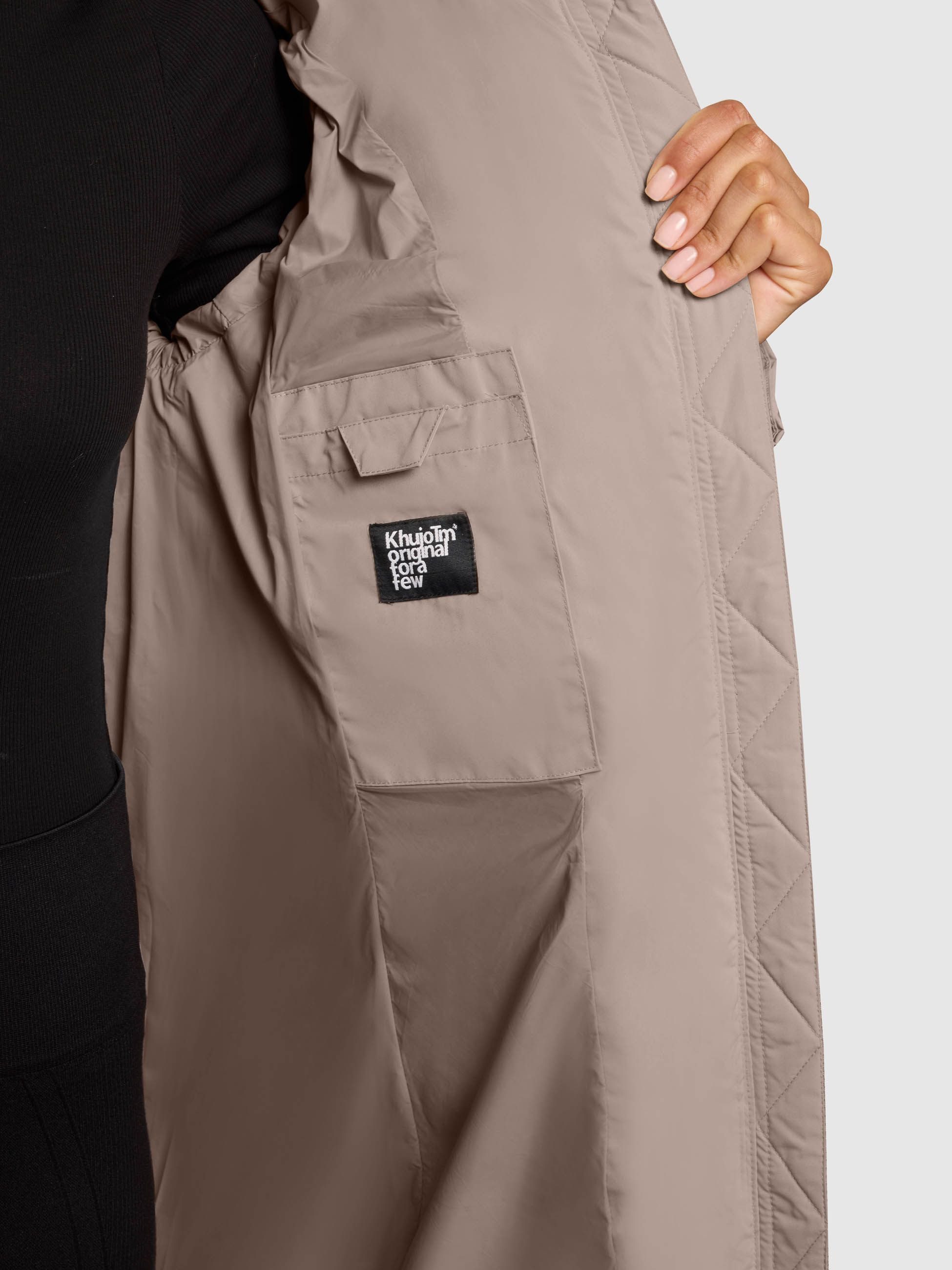 khujo Winterjacke MIKIA2 Steppmantel, große Kapuze, Fleecefutter günstig online kaufen
