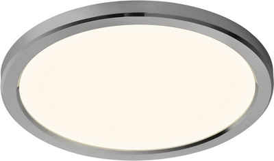 Nordlux LED Deckenleuchte OJA, LED fest integriert, Farbwechsler, Farbwechsel, für Bad und Außen, inkl. LED Modul, inkl. Dimmer