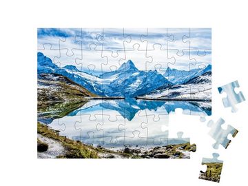 puzzleYOU Puzzle Bachalpsee über Grindelwald, Schweiz, 48 Puzzleteile, puzzleYOU-Kollektionen Natur, Europa, Schweiz