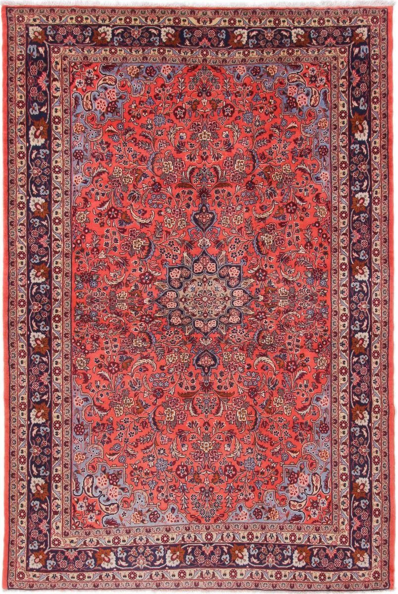 Orientteppich Hamadan 208x310 Handgeknüpfter Orientteppich / Perserteppich, Nain Trading, rechteckig, Höhe: 8 mm
