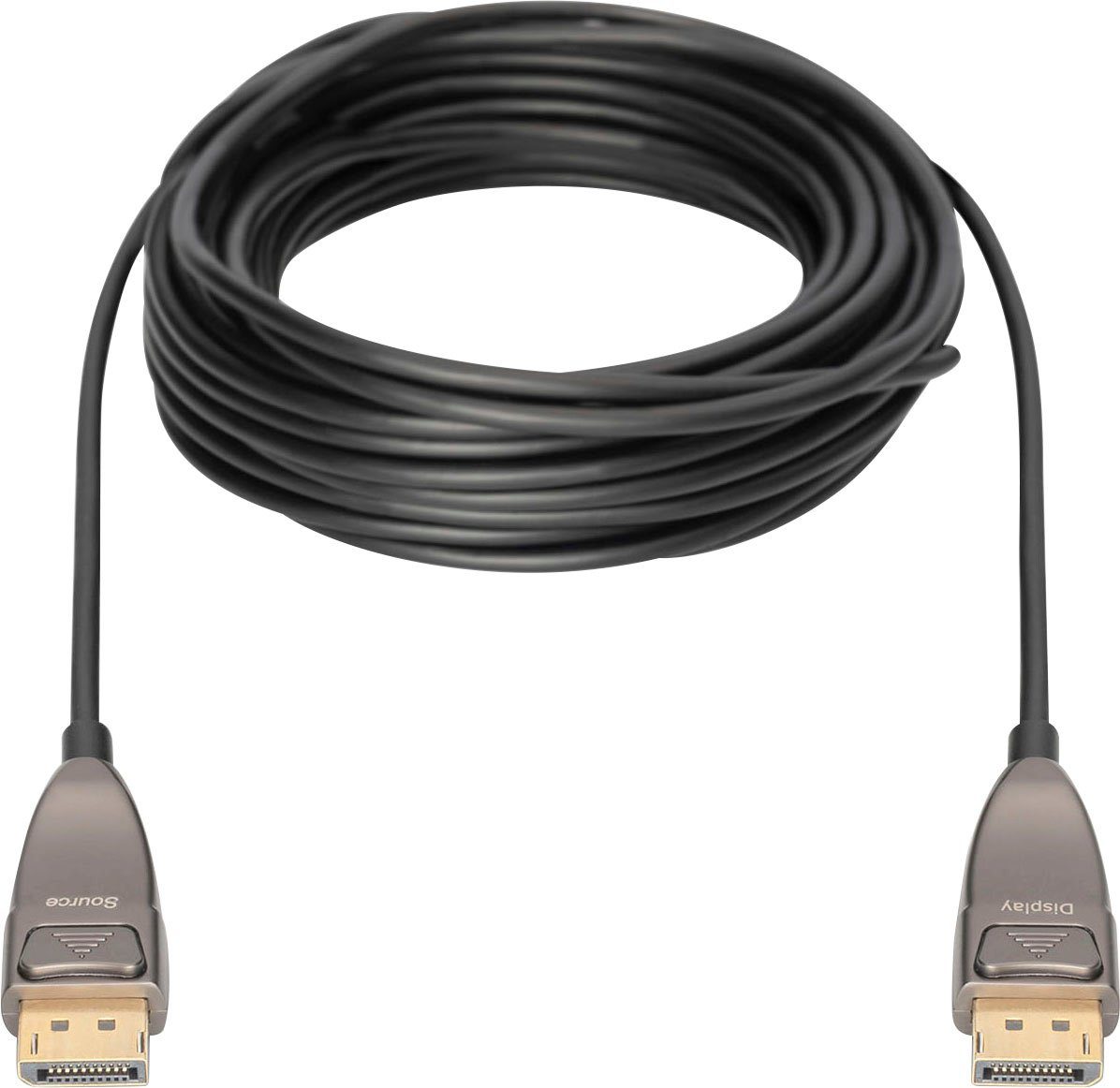Digitus DisplayPort™ AOC Hybrid Glasfaserkabel, UHD 8K SAT-Kabel, DisplayPort (1500 cm)