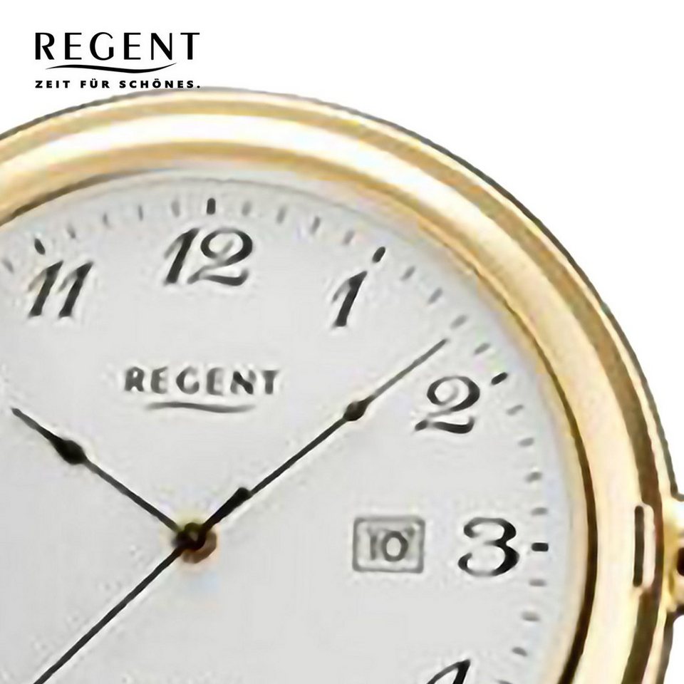 Regent Taschenuhr P740-19533049, (Set, 2-tlg., mit dazu passender Kette),  Uhrzeit