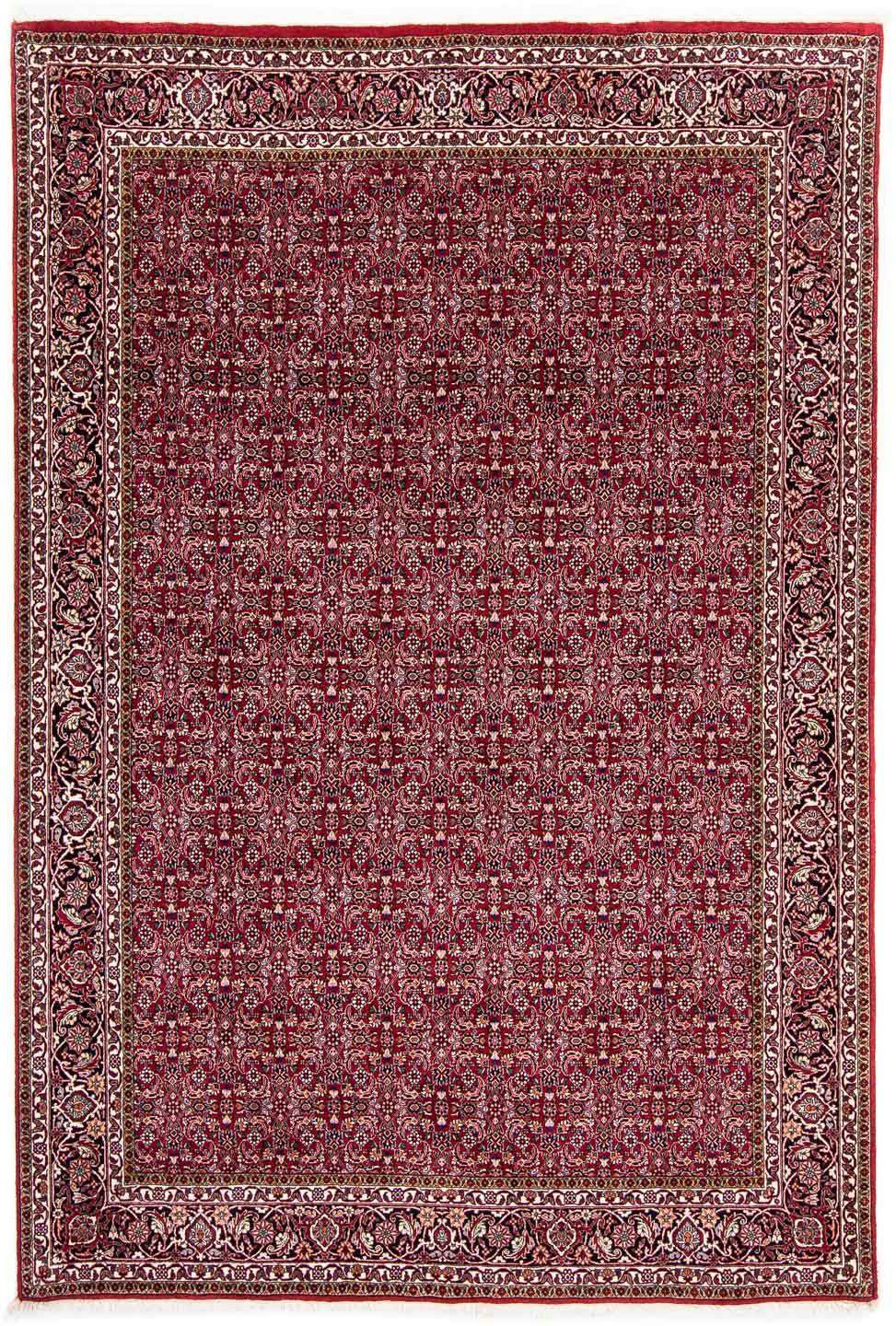 Orientteppich Perser - Bidjar cm - Wohnzimmer, morgenland, rot, 245 Zertifikat mit - Höhe: mm, x Einzelstück 174 15 Handgeknüpft, rechteckig