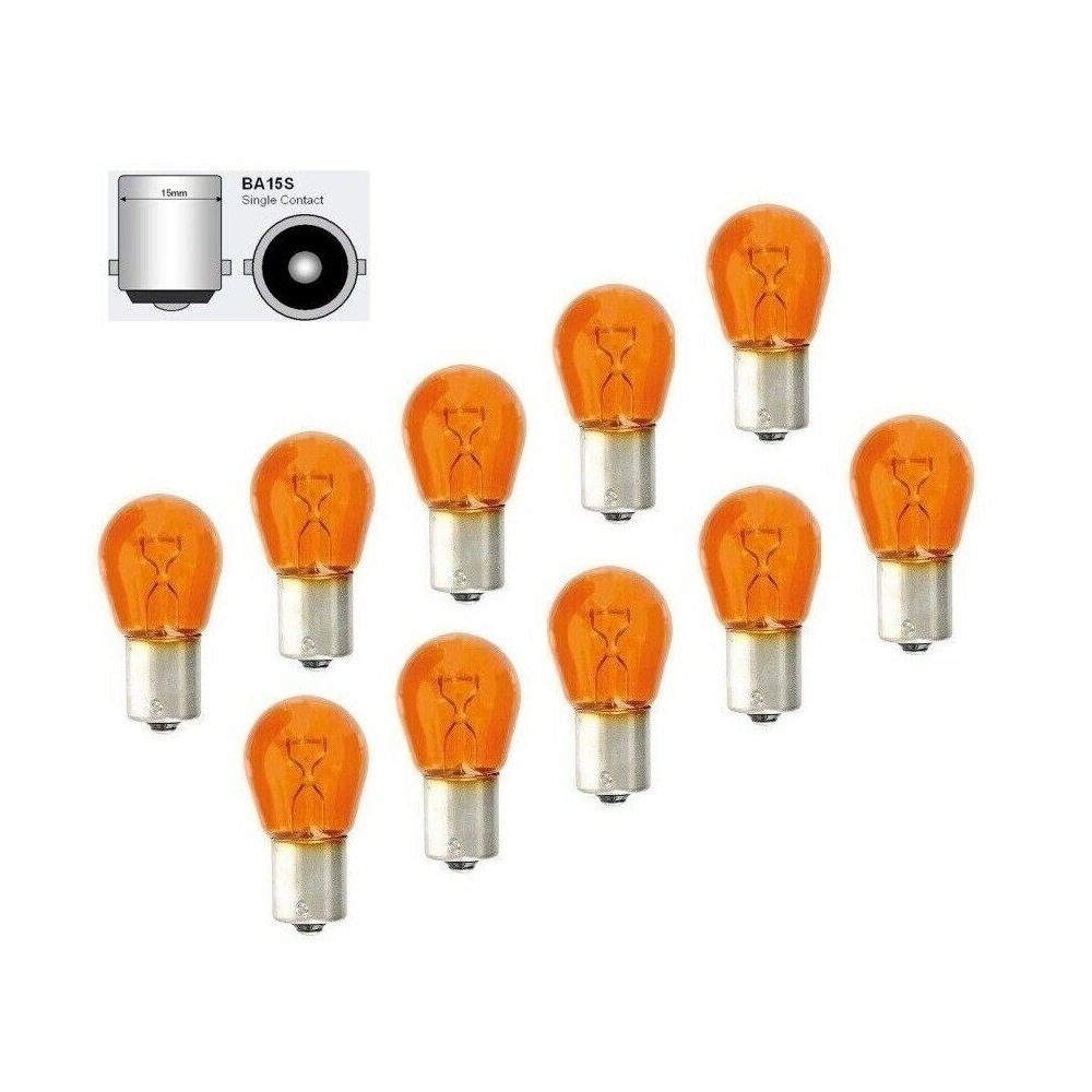 Kummert Business Blinker 10x Blinkerbirne P21W 12V BA15s Orange Gelb Gegenüberliegende Pins