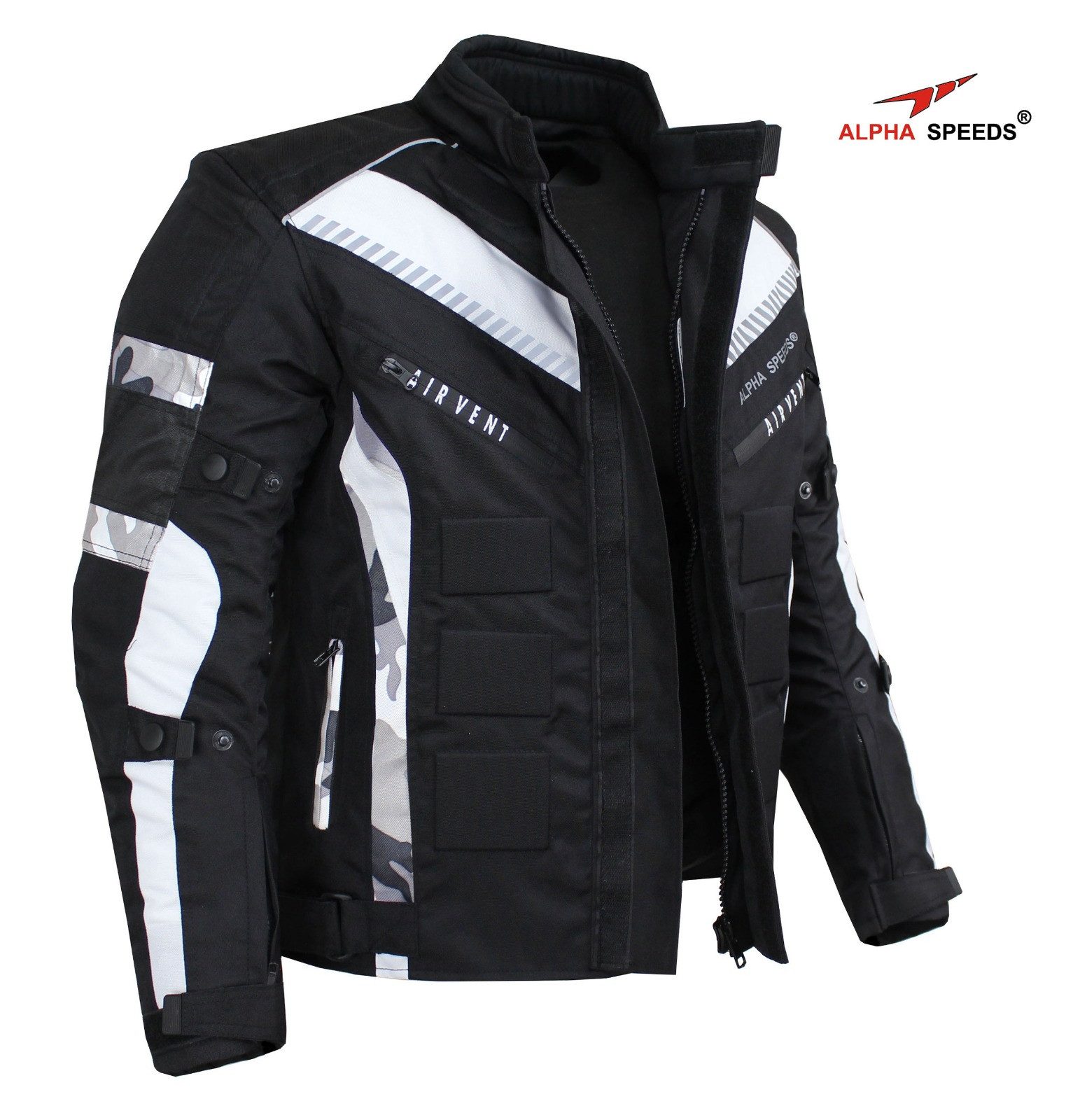 Alpha Speeds Motorradjacke Herren Motorrad Biker Textil Jacke Wasserdicht J günstig online kaufen