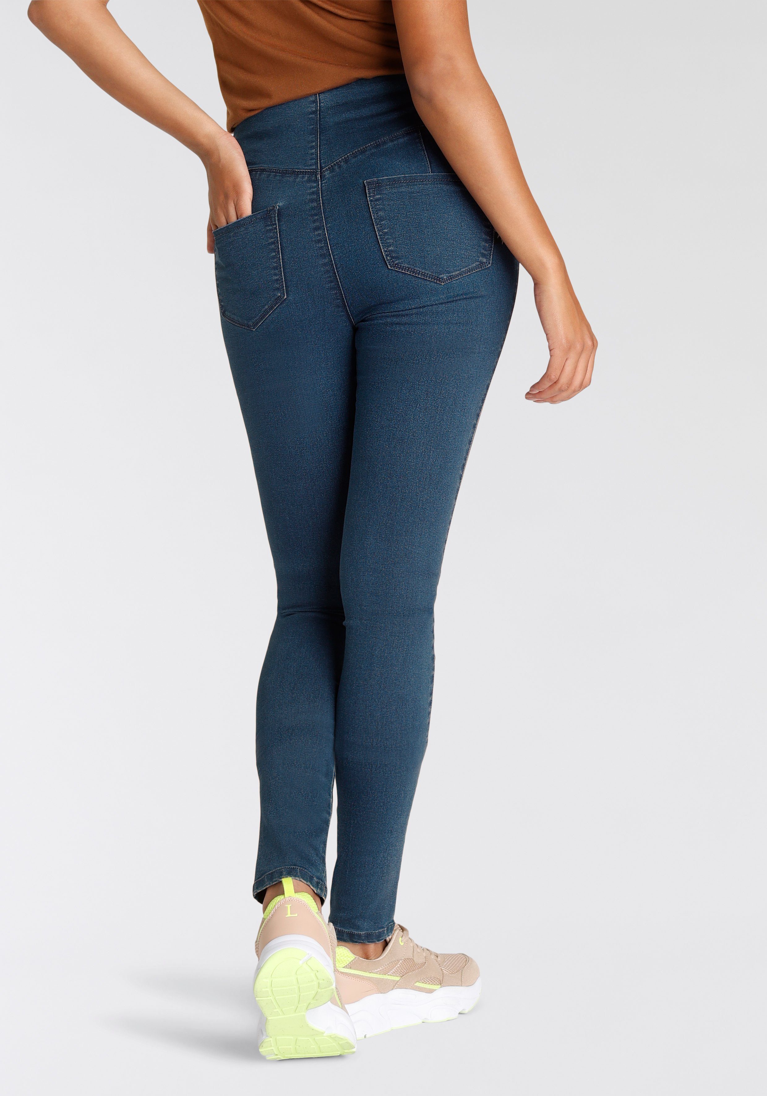 Arizona Jeansjeggings extra-eng geschnittene Beinform, hohe Leibhöhe
