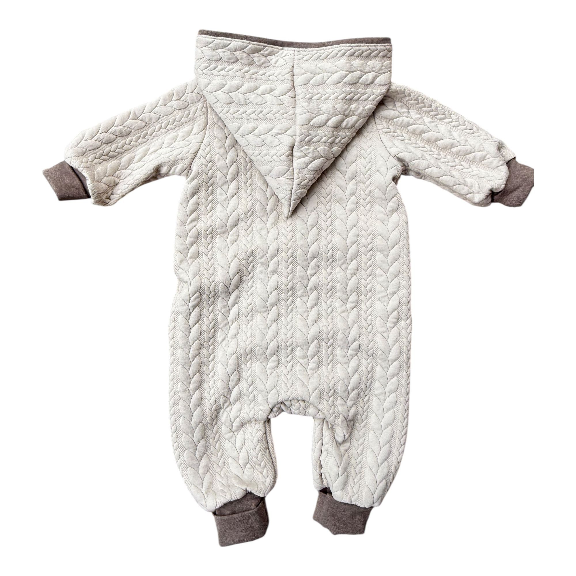 Land-Juwelen Overall Baby Overall Bauernhof Cremeweiß