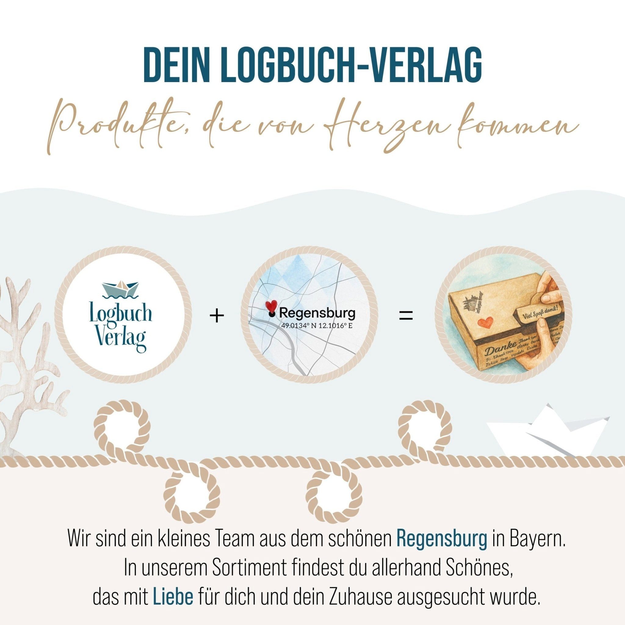 Logbuch-Verlag Dekofigur Katze Dekofigur aus Keramik mit Herzen gold weiß 13 cm