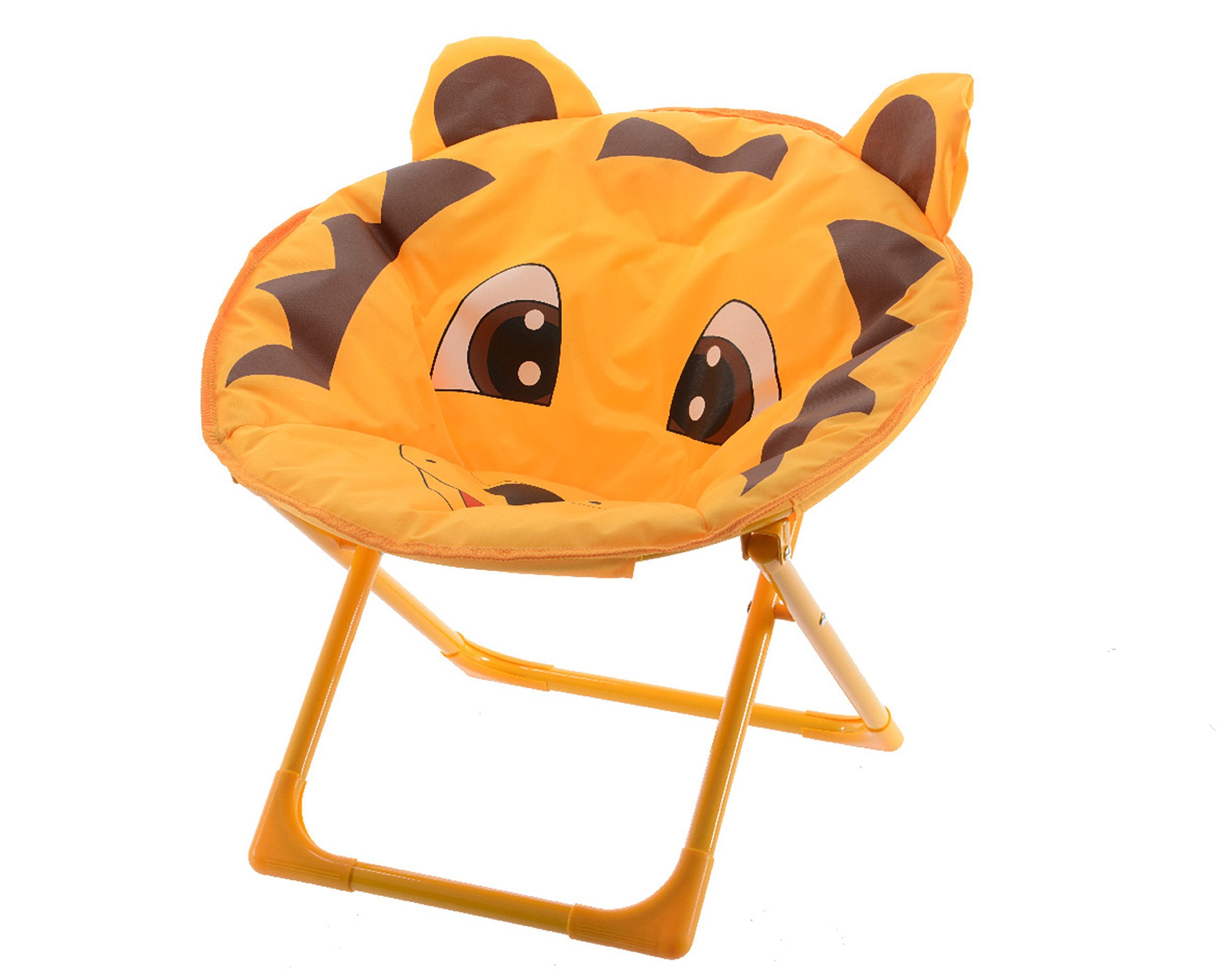 Decoris season decorations Kinderklappstuhl, Klappstuhl / Moonchair Kinder 52x42x48cm Tiger klappbar