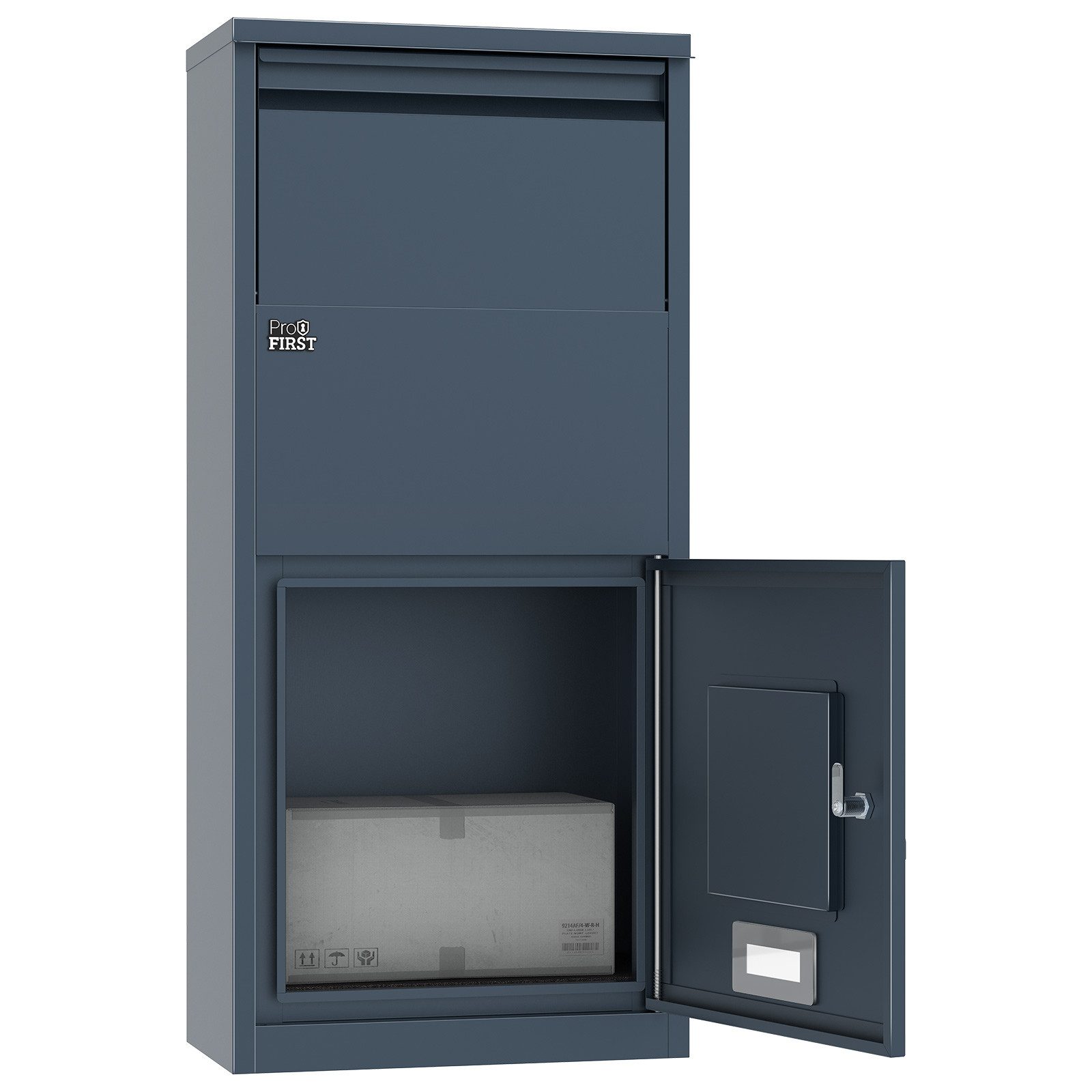 Profirst Paketbriefkasten Paketbox DropGuard Zylinderschloss Anthrazit – Bild 3 von 5
