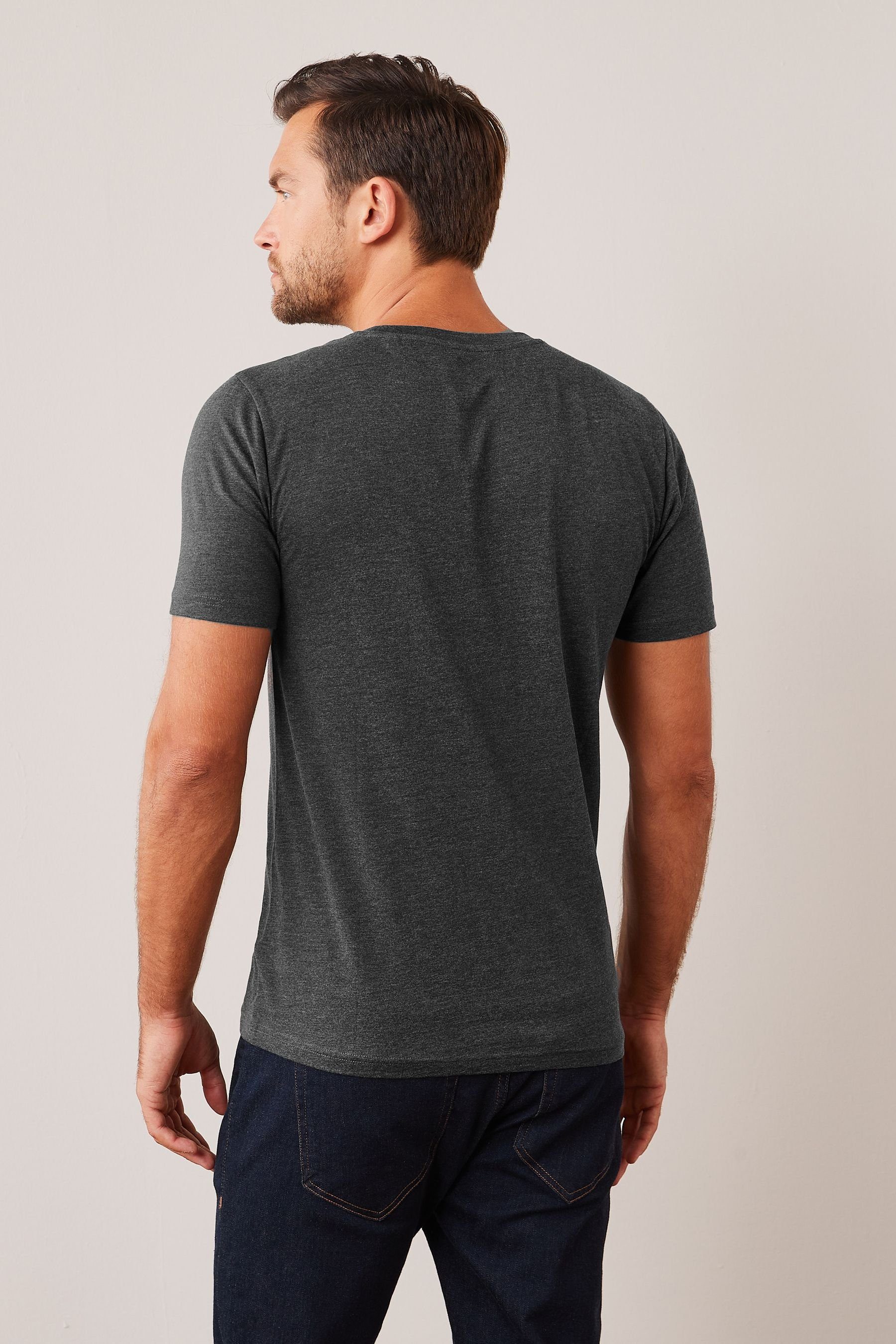 Marl Next Grey Charcoal (1-tlg) T-Shirt