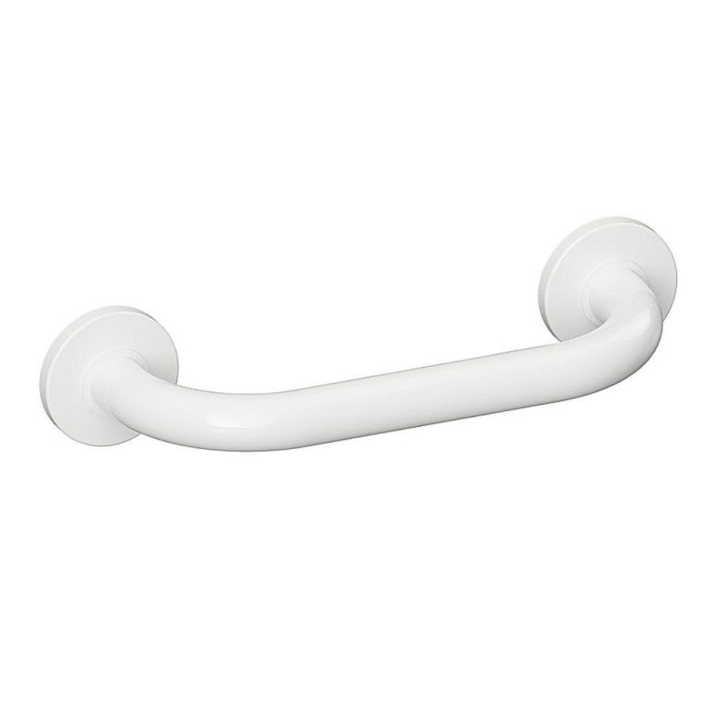 BRILLANTBAD® Haltegriff BELP Haltegriff Eisen Weiß mit Abdeckung für Bad & WC >> Bohren