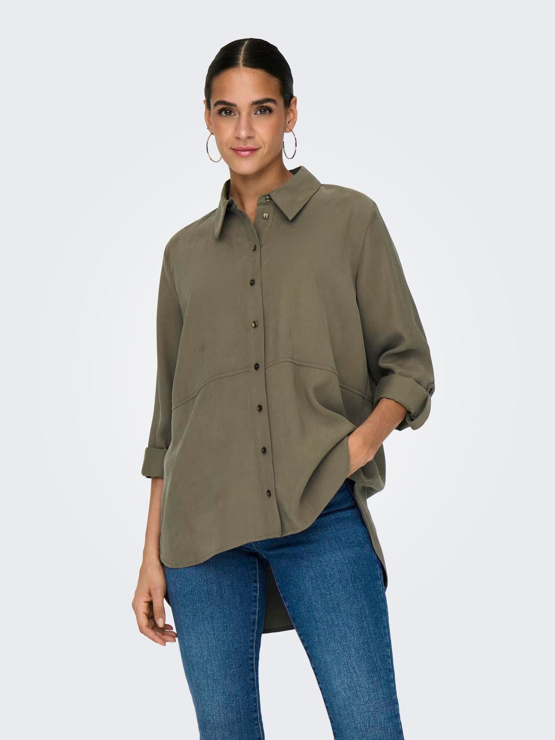 JACQUELINE de YONG Blusenshirt Hemdkragen Voluminöse günstig online kaufen