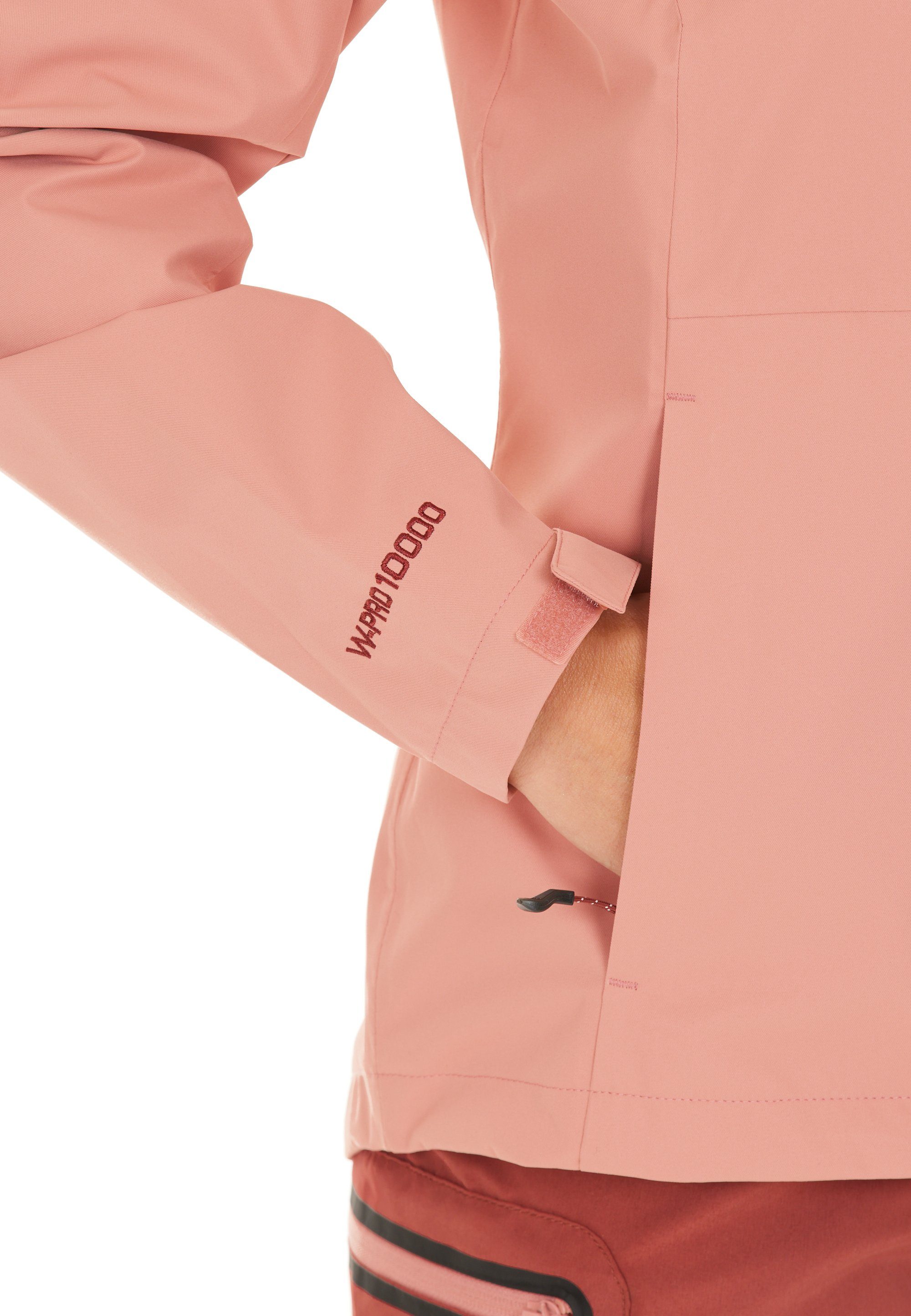 wasserdichtem WHISTLER Material wind- Osbourne aus rosa und Softshelljacke