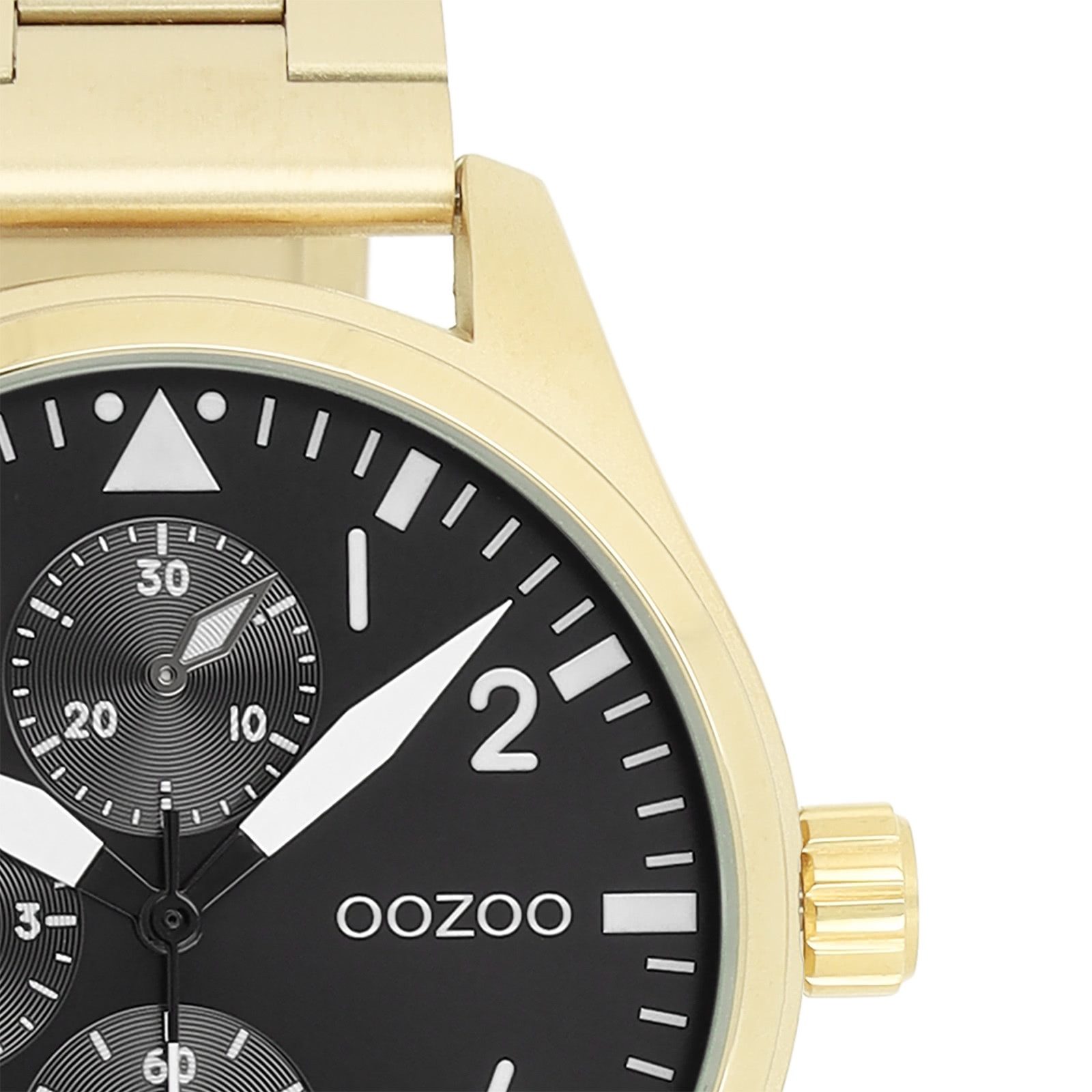 OOZOO Quarzuhr Oozoo Herren Armbanduhr Timepieces Analog, (Analoguhr), Herrenuhr rund, groß (ca. 42mm) Metallarmband, Casual-Style