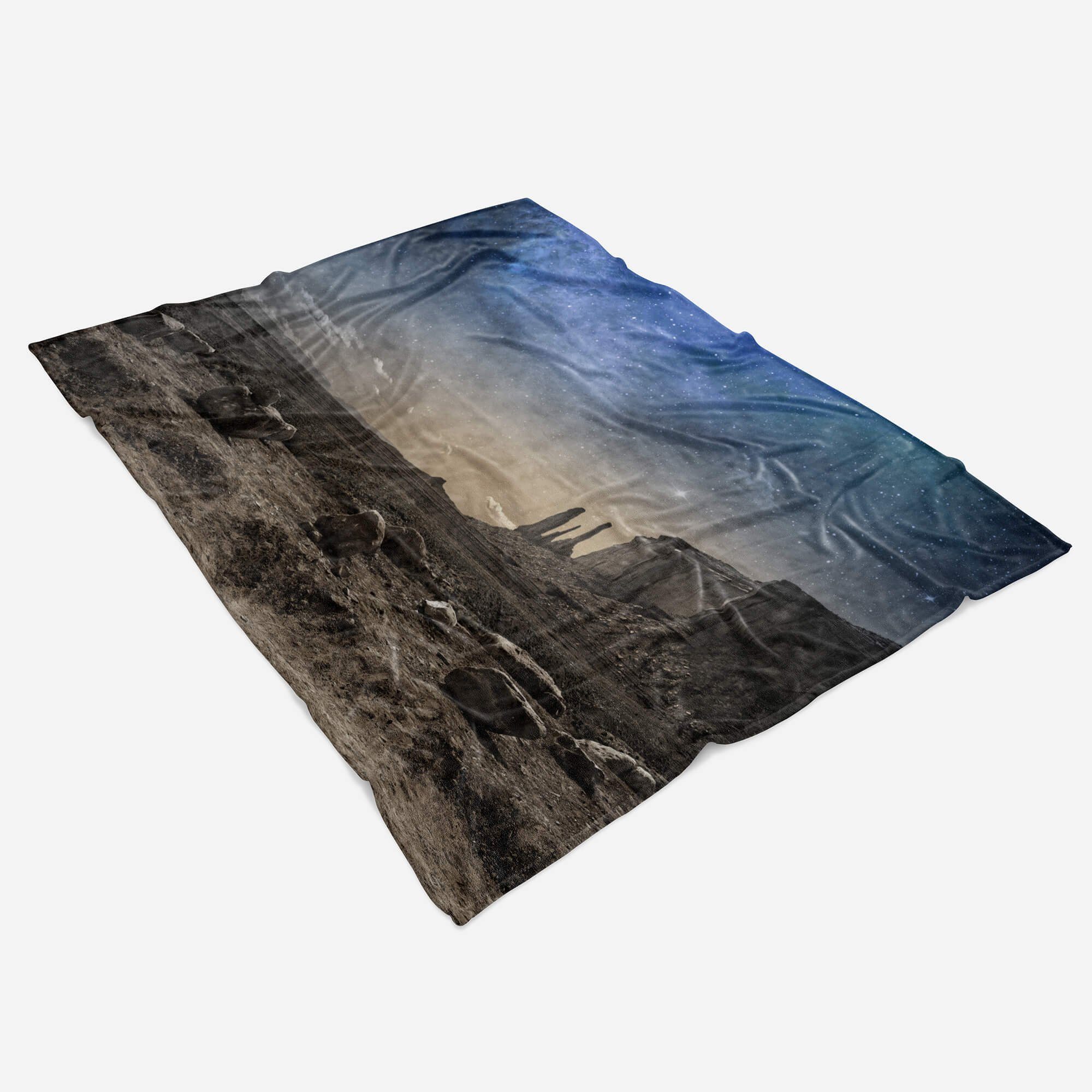 S, Arizona Berge mit Kuscheldecke Baumwolle-Polyester-Mix Fotomotiv (1-St), Art Handtuch Grand Strandhandtuch Saunatuch Canyon Sinus Handtuch Handtücher