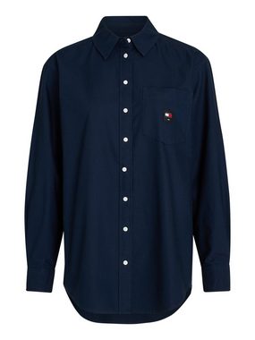 Tommy Jeans Blusentop TJW BADGE BOYFRIEND SHIRT mit Logostickerei