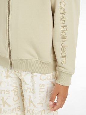 Calvin Klein Jeans Kapuzensweatjacke 3D RAISED EMB ZIP-THROUGH Kinder bis 16 Jahre