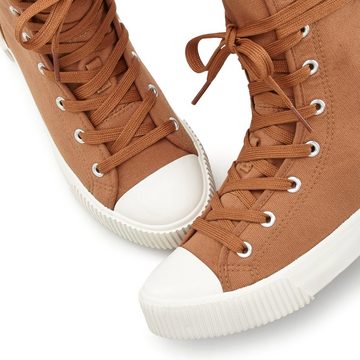 LASCANA Stiefelette High Top Sneaker aus Textil im trendigen Combat Look