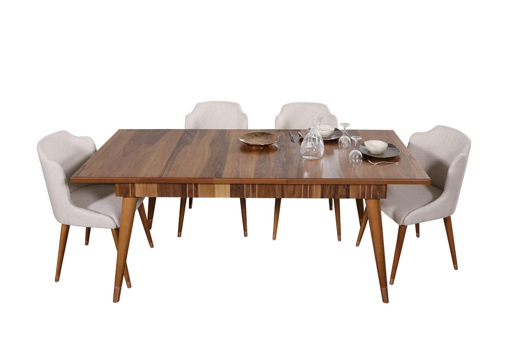 Tisch Neu Luxus Esstisch Holztisch Metall Holz Tische Esstische JVmoebel