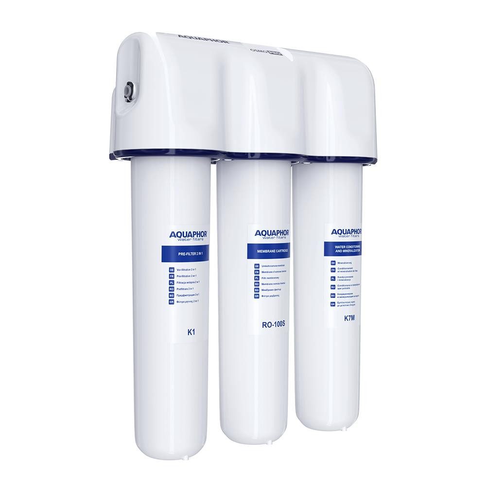 Aquintos Wasseraufbereitung Kalk- und Wasserfilter RO-312S PRO Umkehrosmoseanlage + Wasserkrug, Zubehör für K1, K7M, RO-100S Kartusche, Mit Schwimmerschalter