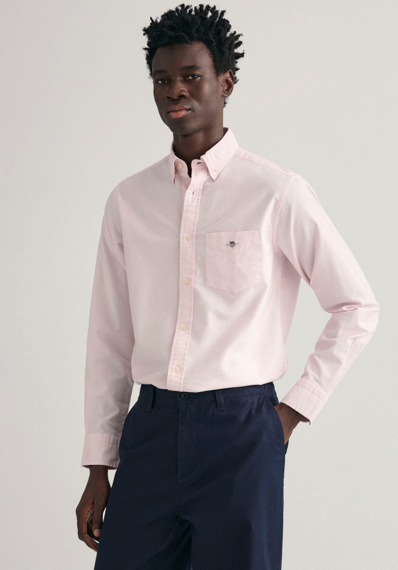 Gant Businesshemd REG OXFORD SHIRT von dem Archiv aus den 1980er-Jahren inspiriert light pink