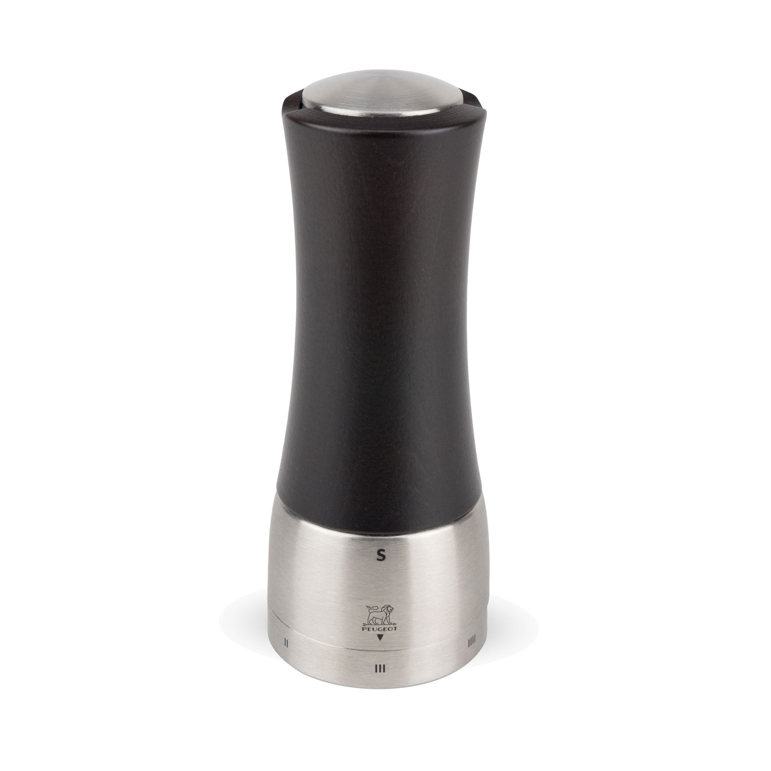 PEUGEOT Salzmühle MADRAS 16cm Buchenholz Edelstahl Schoko Stahlmahlwer Manuell