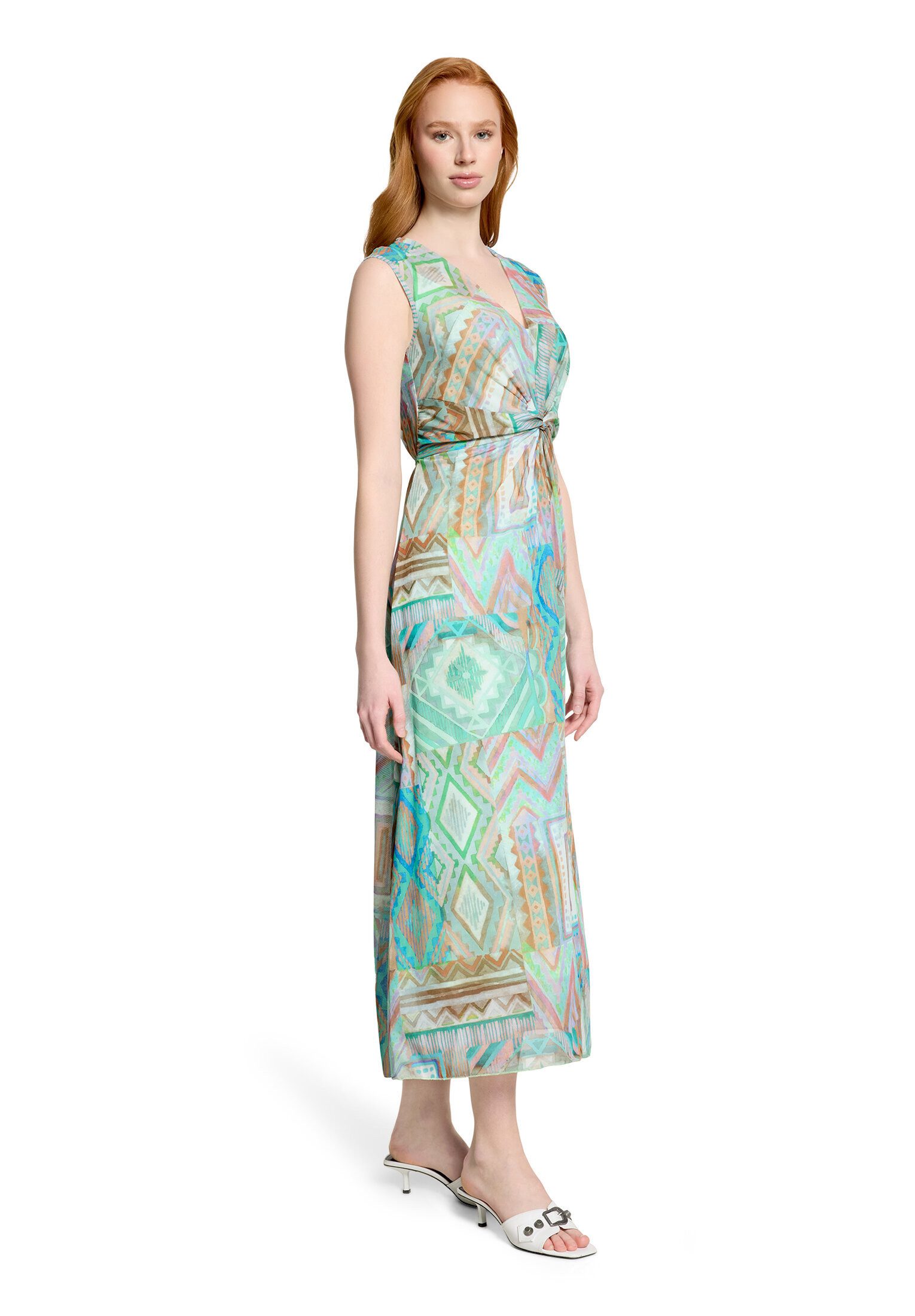 Cartoon Midikleid Damen ohne Arm