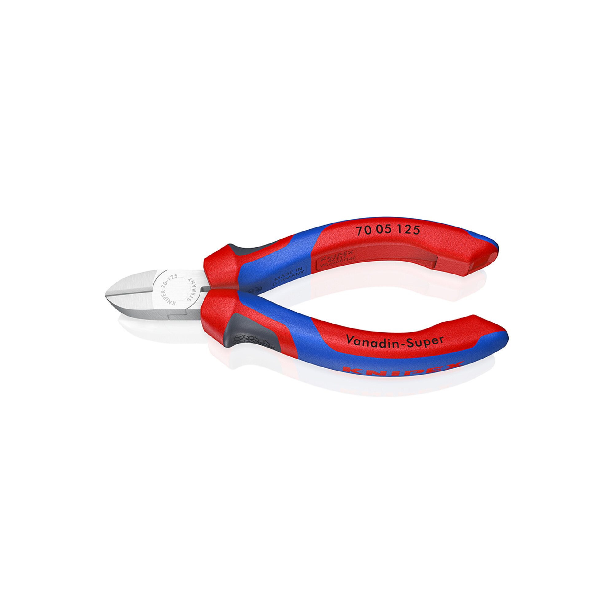 Knipex Seitenschneider KNIPEX 70 05 125 Seitenschneider mit Comfort-Griffen verchromt 125 mm
