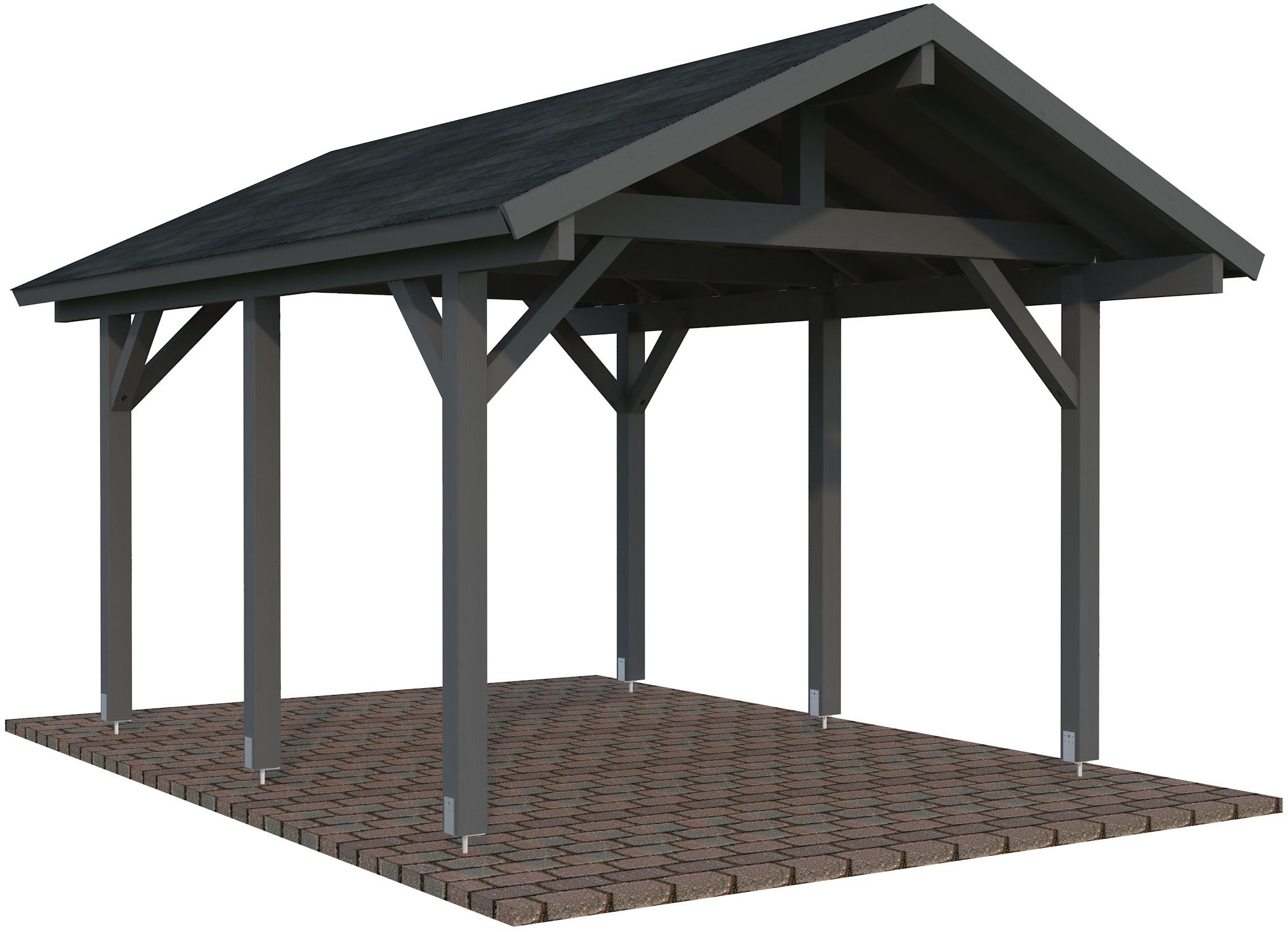 Palmako Einzelcarport Robert, BxT: 361x514 cm, 199 cm Einfahrtshöhe