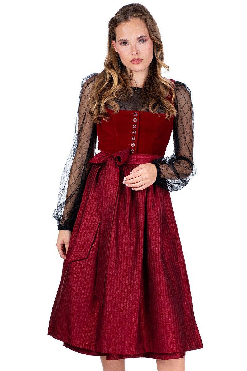 MarJo Dirndl Samt Dirndl 2tlg. - NUSSDORF - kirsche günstig online kaufen