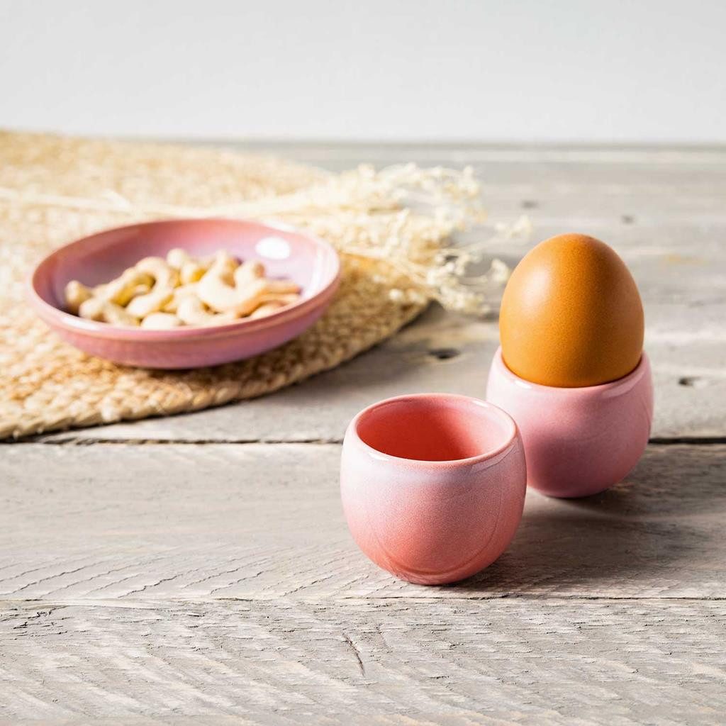 like. by Villeroy & Boch Eierbecher Perlemor Home Coral Eierbecher 50 ml 2er Set, (2er Set, 2-tlg., 2x Eierbecher)