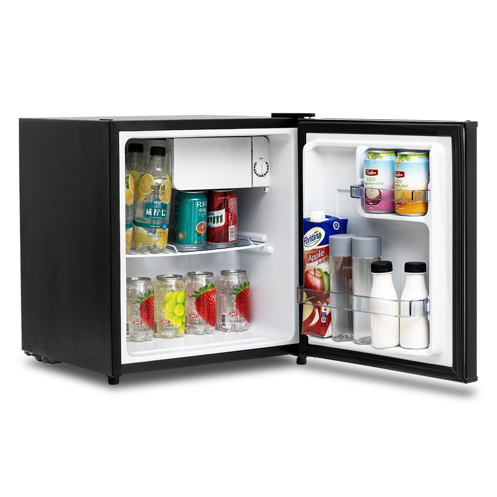 Smad Table Top Kühlschrank reversibler Einzeltür Mini-Kühlschrank DSF-48D6E, 51 cm hoch, 45 cm breit, 6-stufigem Thermostat Kühlfach, 39 dB, für Schlafzimmer/Büro