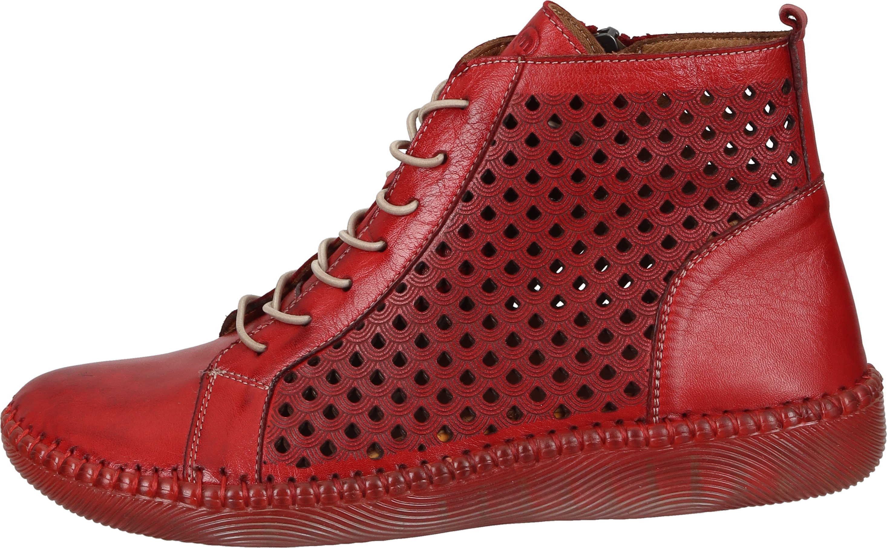 Manitu Stiefeletten Schnürstiefelette aus echtem Leder