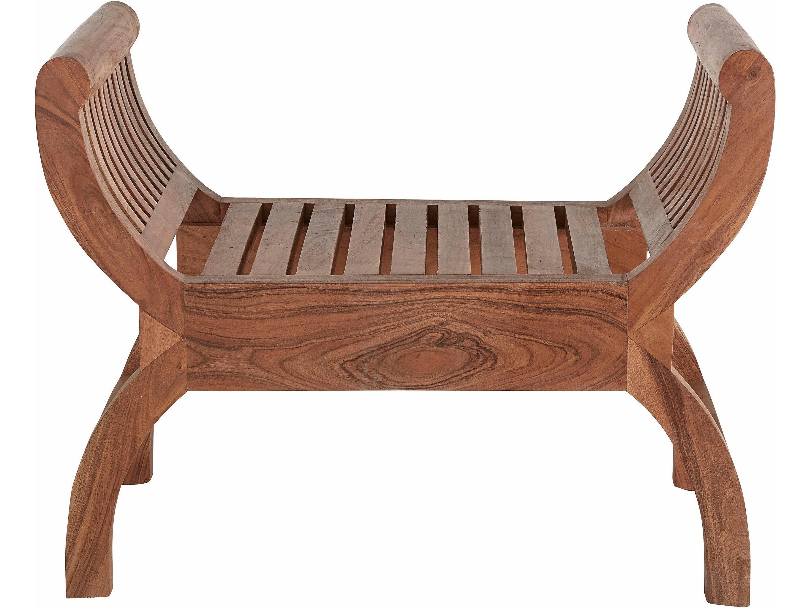 loft24 Ottomane Premium, 1 Teile, Hocker, Armlehnstuhl, Stuhl mit Armlehne, Massivholz