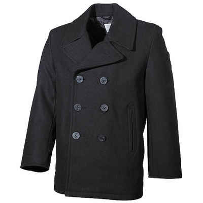 MFH Kurzmantel US Pea Coat, mit blauen Knöpfen Knöpfen mit Ankersymbol