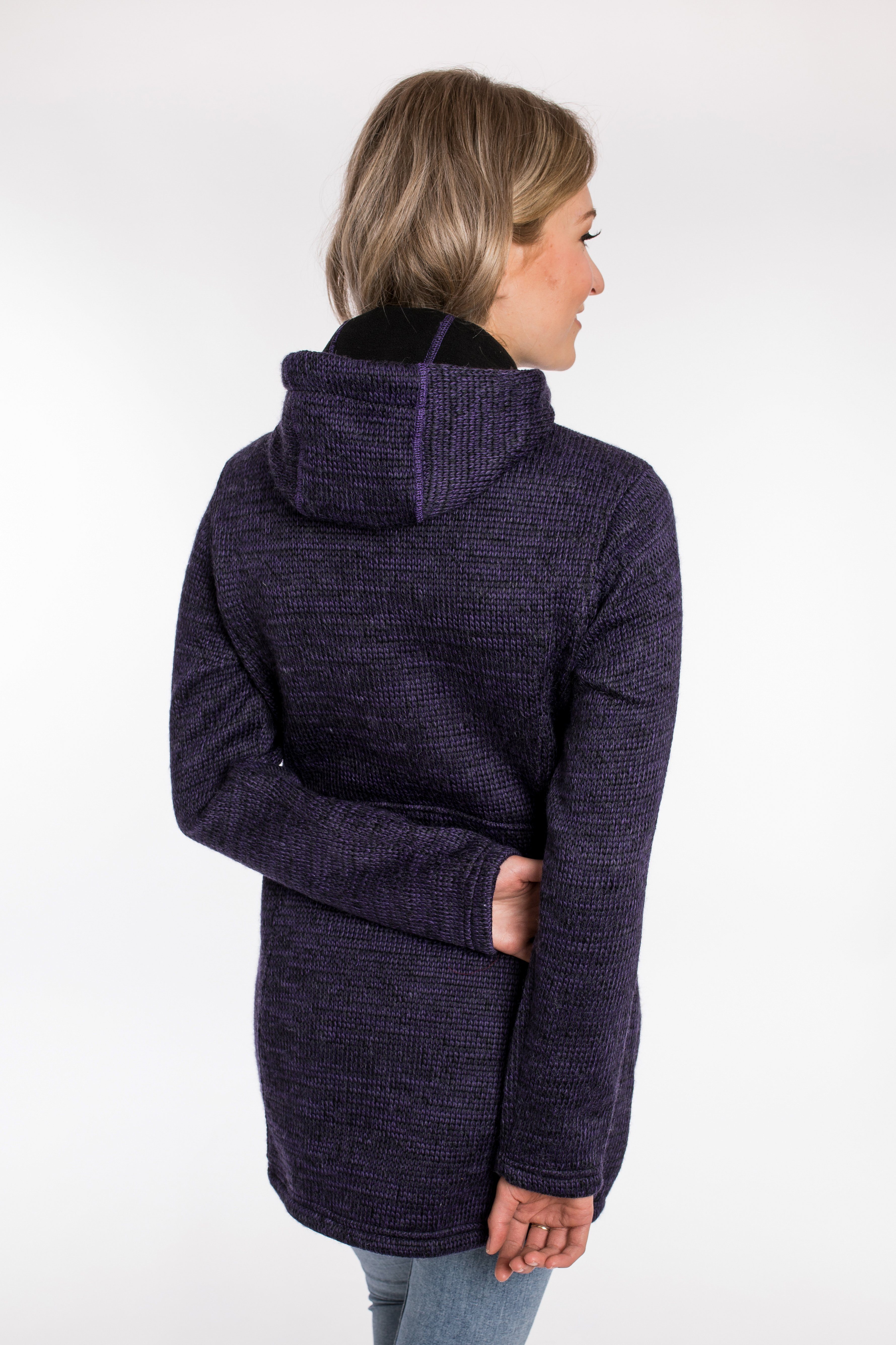 DEPROC Active Strickfleecejacke TYNDALL WOMEN in edler Melangeoptik