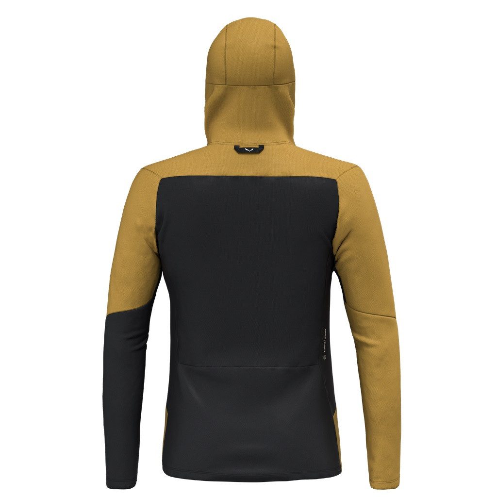 Salewa Funktionsjacke Kapuzenjacke Sella Merino (atmungsaktiv, 4-Wege-Stretch) goldbraun