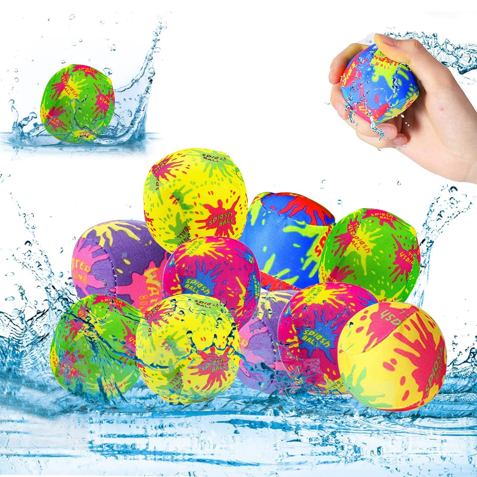 Coonoor Wasserball Wiederverwendbare Wasserbälle Beachbälle Splash Toys (40-St)