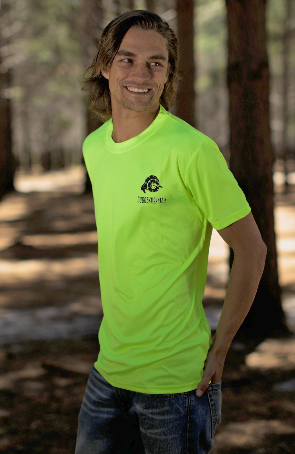 GUGGEN Mountain Funktionsshirt Funktionsshirt Herren Sportshirt T-Shirt Kurzarm FW04 in Unifarben