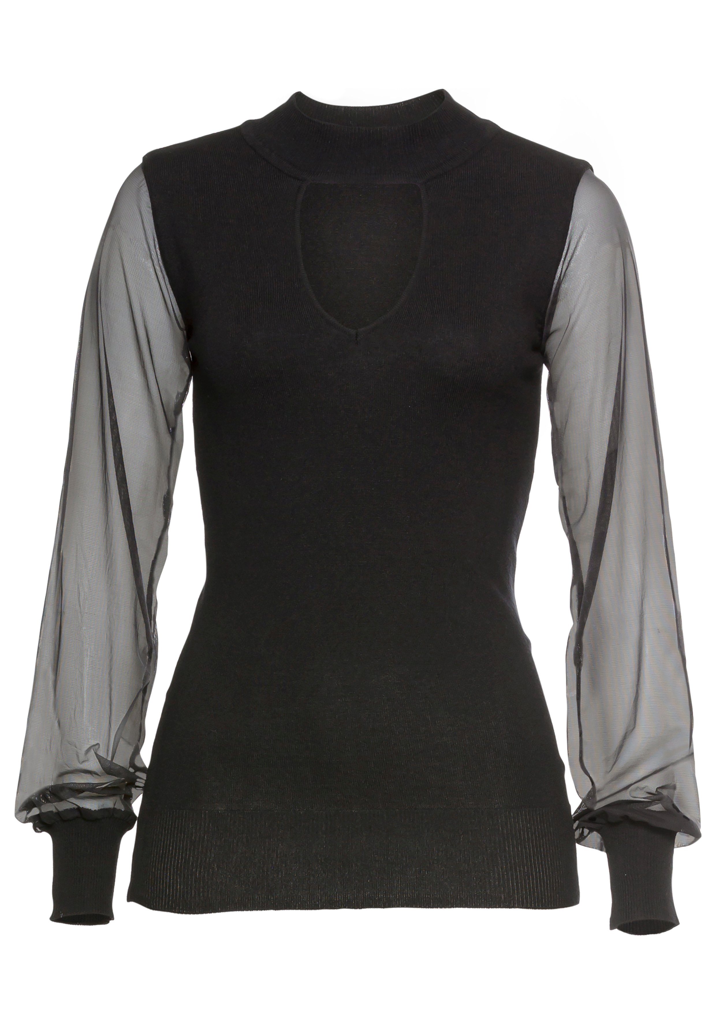 V-Ausschnitt-Pullover