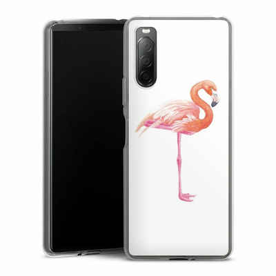 DeinDesign Handyhülle Flamingo Tiere Sommer Flamingo3, Sony Xperia 10 II Silikon Hülle Bumper Case Handy Schutzhülle